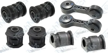 Rubber Bush Kit FR 8 Pcs With Link